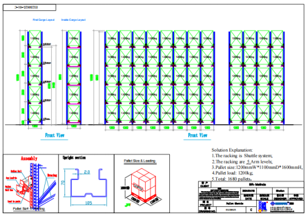 Pallet shuttle system project in Brazil Pallet shuttle system project in Brazil